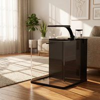 Système de filtration en verre pour aquarium carré, filtre silencieux pour la circulation de l'eau de l'aquarium, pour aquascape domestique