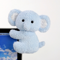Peluche Éléphant à Clipser pour Voiture, Sac à Dos, Bureau – Mini Animal en Peluche, Cadeau d'Anniversaire, Jouet en Peluche Éléphant Doux en Coton PP