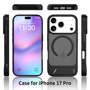 Coque de téléphone magnétique 3-en-1 givrée de haute qualité pour iPhone 17 Air, 16 Plus, 15 Pro Max, 14, 13 – Housse de protection antichoc mate - Product Image 3