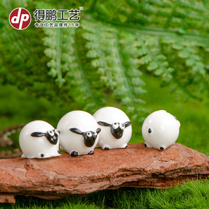 Cute <b>Miniature</b> Sheep Resin Figurine Set Small Medium Large Decorative Accessory - Product Image 4