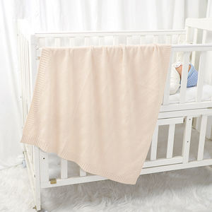 ผ้าห่มสำหรับเด็กทารกปรับแต่งได้ผ้าห่มผ้าฝ้าย100% ถักแบบพกพาผ้าห่มเครื่องนอนสำหรับเด็กทารก - Product Image 5