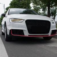 Nouvelle calandre avant PNB de haute qualité, style RS3 8V, à visser, avec découpes pour capteurs d'aide au stationnement, pour Audi A3 S3 2013-2016