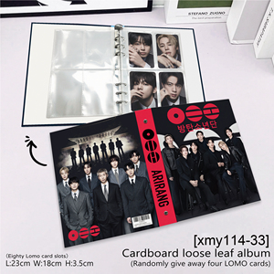 Lien pour tous les modèles |   Porte-cartes Kpop Stray Kids /pink and Black/Bantan Boys, 80 emplacements avec pages de recharge - Product Image 1
