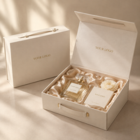 Boîtes cosmétiques personnalisées en gros, boîte cadeau magnétique, fermeture pliable, carton recyclable, emballage de luxe pour parfum