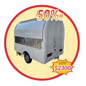 2025 OEM Food Truck Mobile Food Trailer with Four <b>Wheels</b> Coffee Bike Mobile Food Carts CE and DOT Approved - Product Image 1