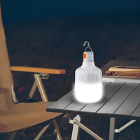 Haute puissance Rechargeable LED Camping lumière Portable suspendu ampoule d'urgence extérieure pour tente randonnée pêche