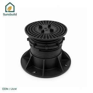 Sunsbuild Durable Plastic Floor <b>Pedestal</b> Adjustable Base Matte Finish Industrial Design Flooring Accessories - Product Image 4