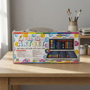 Colormate 90 Piece Wooden Art <b>Set</b> for <b>Kids</b> Back to School Portable Kit with Crayons and Colored Pencils Colormate Art <b>Sets</b> - Product Image 1