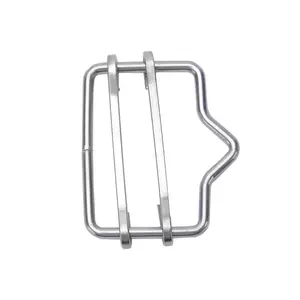 Stainless steel polytape end buckle electric fence 40mm tape connector for wire strianers