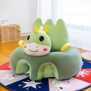 Repose-pieds en peluche pour bébé, motif animal de dessin animé, canapé-lit pour enfants, chaise en peluche personnalisée pour bébé, tabouret pliable portable - Product Image 2