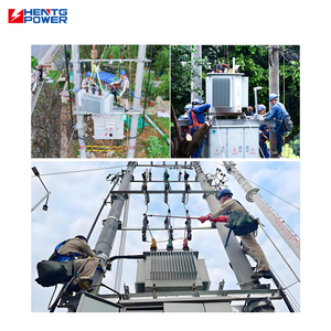 Hentg điện 50kva ba giai đoạn dầu đắm mình biến áp điện hiệu quả cao & Thiết kế nhỏ gọn - Product Image 5