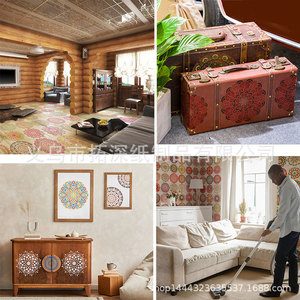 Para <span class=keywords><strong>Amazon</strong></span>, plantilla de <span class=keywords><strong>pintura</strong></span> de pared de Mandala hueca redonda transfronteriza, Material plástico auxiliar para <span class=keywords><strong>pintura</strong></span> en aerosol - Product Image 6