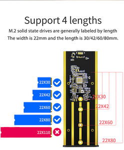 Boîtier SSD en aluminium B-key USB-C, adaptateur de disque dur SATA NGFF vers USB 3.0, boîtier SSD M2 - Product Image 6