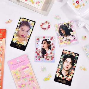 Die Cut Self Adhesive Reflective rainbow Holographic Labels Custom Hologram Sticker with Different Flower <b>Pattern</b> - Product Image 2