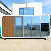 Maison capsule préfabriquée Apple Cabin, directement de l'usine, moderne, modulaire, insonorisée, étanche, pour glamping, hôtel, bureau.