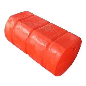 Оранжевый 500*900 мм, цилиндрический буй, плоская поверхность, плавающий барьер, водная культура, пластиковая понтонная труба, поплавки