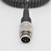 Personalizado M16 USB AM en programación de línea industrial Codificación de resorte de 4 pines Carga rápida 5A/6A Cobre puro para dispositivos móviles