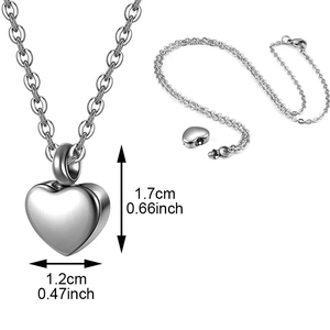 Corazón Mascotas Pata Urna Collar/<span class=keywords><strong>Pulsera</strong></span> Corazón Encantos Memorial <span class=keywords><strong>Cenizas</strong></span> Urna Collar Joyería Fabricación Recuerdo Colgante - Product Image 2