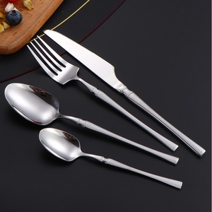 Juego de Cuchillo y Tenedor para Carne de Acero Inoxidable con Mango Delgado, Cubiertos para Hoteles y Restaurantes, para Regalos de Café - Product Image 4