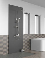 Nouveau Design Salle De Bains Lumineux Showroom Chaud Froid Eau Douce Pluie Mélangeur Bain & Douche Robinet Ensemble