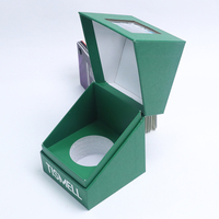 Boîte d'emballage personnalisée de luxe rigide pour produits de santé, flacon de capsules, boîte en papier avec design magnétique à rabat et fenêtre pour bougies