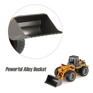 <span class=keywords><strong>HUINA</strong></span> <span class=keywords><strong>1520</strong></span> 6CH RC Bulldozer en métal 1/18 2.4GHz RTR Chargeur frontal Jouet d'ingénierie - Product Image 3