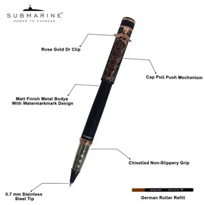 ปากกาโรลเลอร์บอลสุดหรูปากกาส่งเสริมการขายพร้อมหมึกไหลลื่นเหมาะสำหรับของขวัญองค์กรธุรกิจการสร้างแบรนด์ - Product Image 5