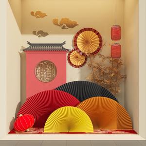 أفكار مبتكرة للديكور المنزلي قابلة للطي تتميز برسم فني للجدران مراوح لتقسيم الورق ولمساحة معيشة مذهلة - Product Image 1