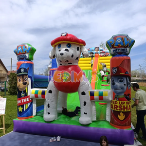 Nouvelle conception de château gonflable pour chien avec <span class=keywords><strong>jeu</strong></span> de saut amusant, château gonflable combiné et toboggan géant, équipement d'amusement - Product Image 4