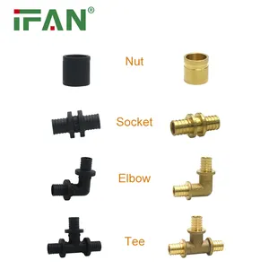 IFAN rosca PEX alta pressão conectar encanamento acessórios cotovelo latão PEX acessórios