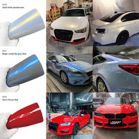 Technologie auto-réparatrice, film de protection de peinture automobile TPU CRIMSON Wet Patch 7,5 mil, 1,52*15m/rouleau, couleur rouge