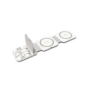 Más vendidos 10 en 1 cargador inalámbrico magnético Mini 15W soporte de carga rápida para reloj Iphone <span class=keywords><strong>Airpods</strong></span> ESTACIÓN DE cargador magnético - Product Image 2