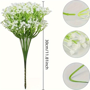 130 шт. искусственных цветов гипсофилы, оптовые букеты на стеблях с защитой от окисления - Product Image 3