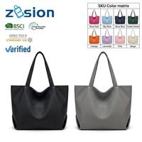 Sac fourre-tout en polyester personnalisé avec logo pour salon professionnel, sac promotionnel, sac de convention, cadeau d'entreprise, écologique, réutilisable, vente en gros