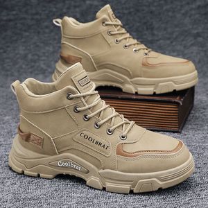 Chaussures de randonnée respirantes en cuir véritable confortables pour hommes, à bout rond, imperméables, pour toutes les saisons - Product Image 5
