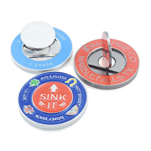 Promosi Logo kustom turnamen Golf Club penanda bola dapat dilepas koin bola dengan magnet - Product Image 6