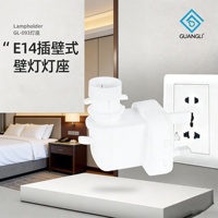 Douille de lampe E14 BS UK, supports de lampe certifiés UKCA CE ROHS, en plastique PBT, avec base de lampe 5W/7W/15W AC 110-220V