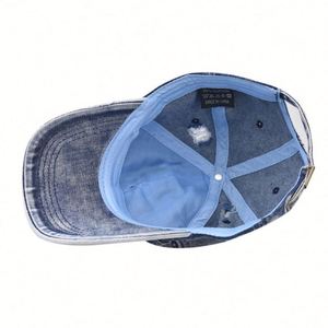 Casquette de baseball tendance toutes saisons pour hommes et femmes, en jean délavé et déchiré, style urbain - Product Image 6