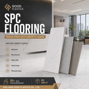 Suelo Vinílico SPC de 20 <span class=keywords><strong>Mil</strong></span>, Diseño a Cuadros Blanco <span class=keywords><strong>y</strong></span> Negro, con Revestimiento, Sistema de Click, Resistente al Agua, Bordes Biselados - Product Image 1