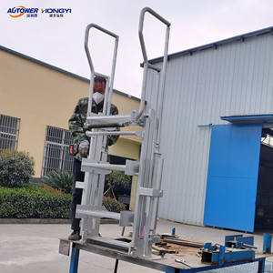 Échelle mobile à trois/quatre/cinq marches, escalier pliant pétrochimique avec cage de sécurité pour le chargement, portique de chargement sur patins - Product Image 3