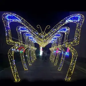 3D arco natale decorazione modello lanterna Festival strada all'aperto impermeabile 3D arco decorazione motivo luce