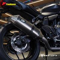 Forsound Factory Prix de gros Silencieux d'échappement de moto en acier inoxydable Système complet Slip-on pour MT-07 Akrapovics 2014 2026