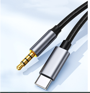 Cable de Audio AUX de alta fidelidad de 1m y 3,3 pies DAC tipo <span class=keywords><strong>C</strong></span> 3,5, chaqueta de nailon de alta calidad, blindaje trenzado para ordenador móvil Samsung - Product Image 1