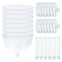 Verres à cocktail populaires Tengqun en plastique ABS à tige fine, gobelets à martini et coupes pour fêtes, origine Chine