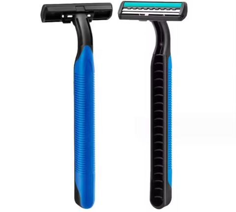Fashionable Twin Blades Shaving Razor Stainless Steel with Plastic Handle Safety Razors for Face and Body Use