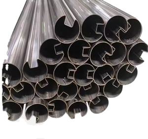 ท่อรูปทรงพิเศษทำจากสแตนเลสท่อ Aisi 201 304 316L ท่อ SS พร้อมขัดสำหรับวงกบประตู - Product Image 1