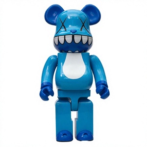 ตุ๊กตาเรซิ่นแฟชั่น KWA <span class=keywords><strong>BEARBRICK</strong></span> 28 ซม. ตุ๊กตาหมีบล็อกต่อ หมีดุร้าย XX Eye รุ่นบลูทูธ ของตกแต่งบ้าน <span class=keywords><strong>400</strong></span>% - Product Image 4