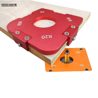 Gabarit de fraisage d'angle en aluminium pour le travail du bois, modèle de localisation d'angle arrondi multi-rayons
