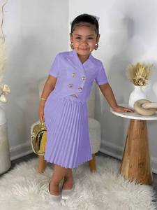 Conjunto <span class=keywords><strong>de</strong></span> Dos Piezas <span class=keywords><strong>de</strong></span> Blazer <span class=keywords><strong>de</strong></span> Manga Corta y Falda Plisada para Niñas, <span class=keywords><strong>Ropa</strong></span> Infantil <span class=keywords><strong>de</strong></span> Verano, Novedad <span class=keywords><strong>de</strong></span> 2026 - Product Image 4