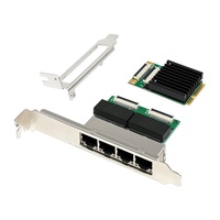 Carte réseau serveur Gigabit Ethernet interne à quatre ports WINTEK Mini PCIe I350A